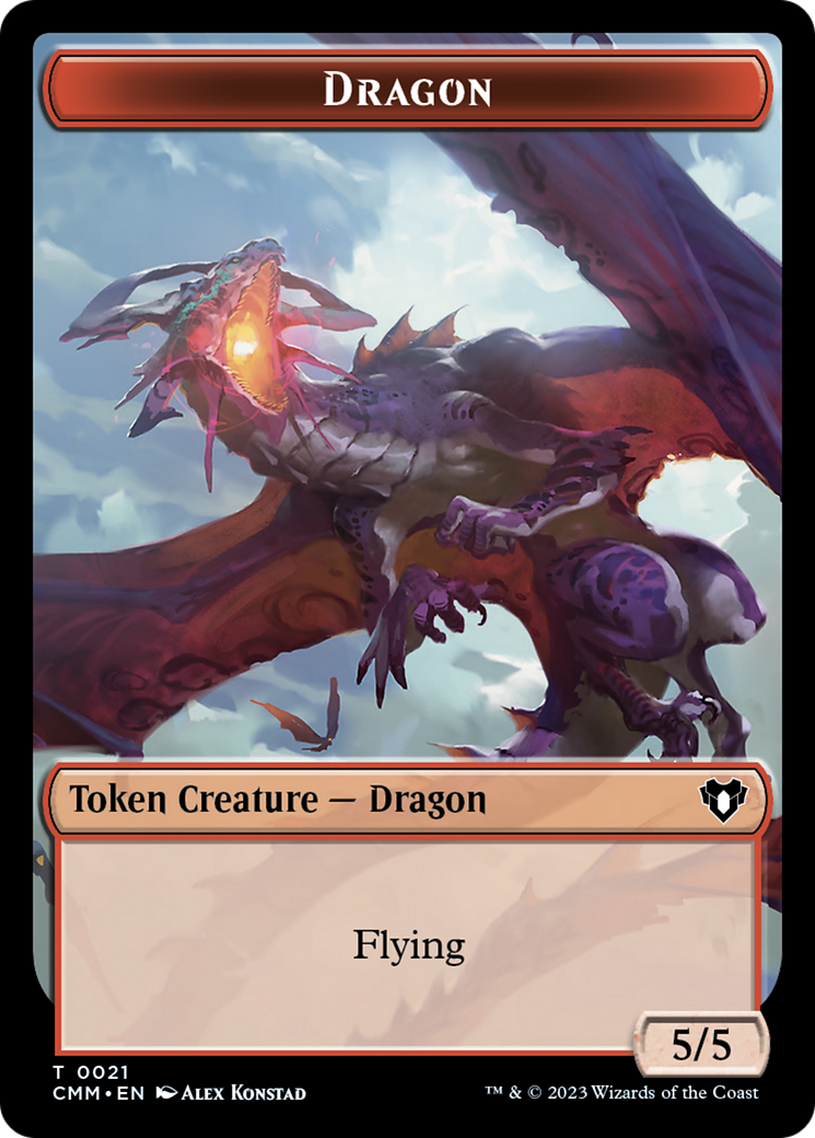 Dragon Token (21) [Commander Masters Tokens] | The CG Realm