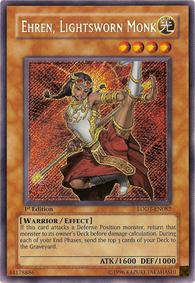 Ehren, Lightsworn Monk [LODT-EN082] Secret Rare | The CG Realm