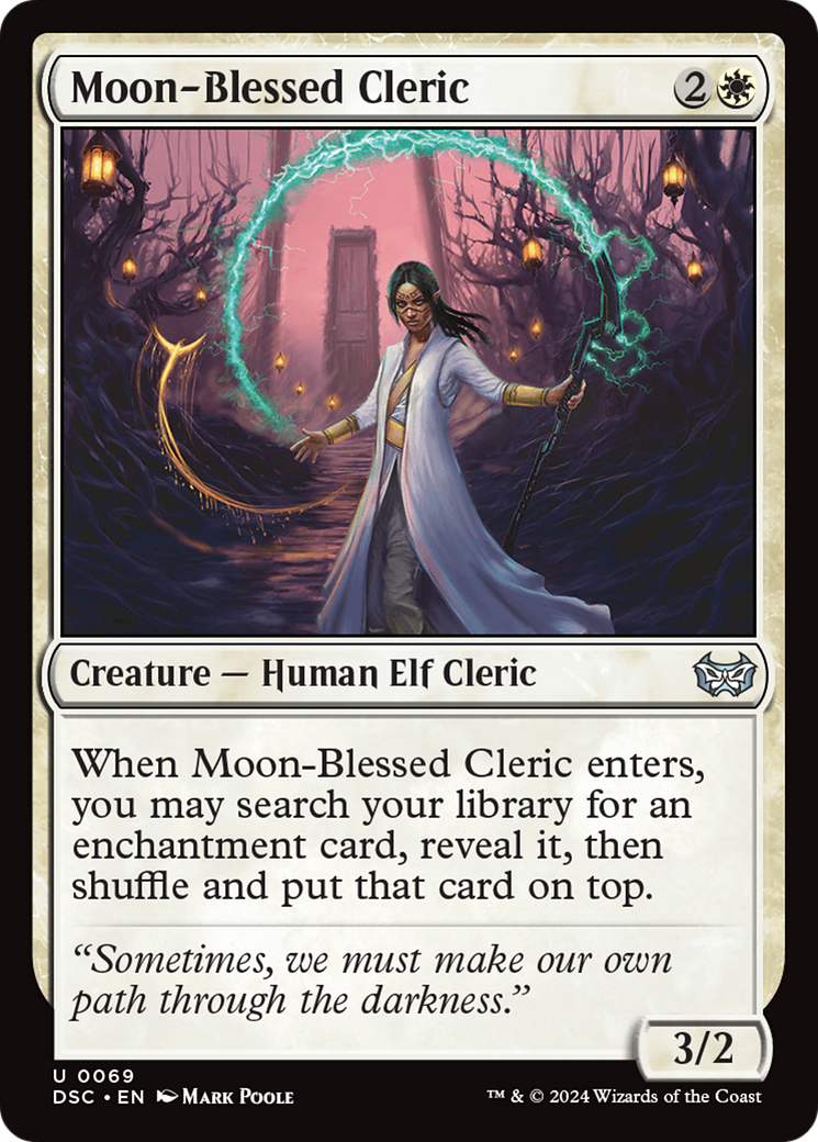 Moon-Blessed Cleric [Duskmourn: House of Horror Commander] | The CG Realm