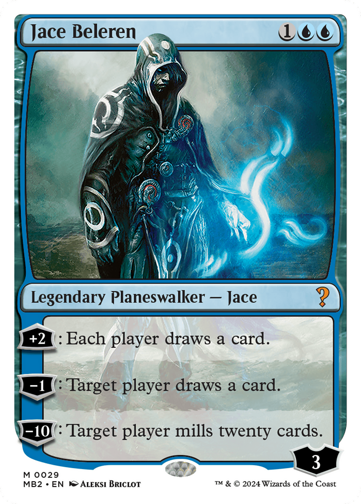 Jace Beleren (White Border) [Mystery Booster 2] | The CG Realm