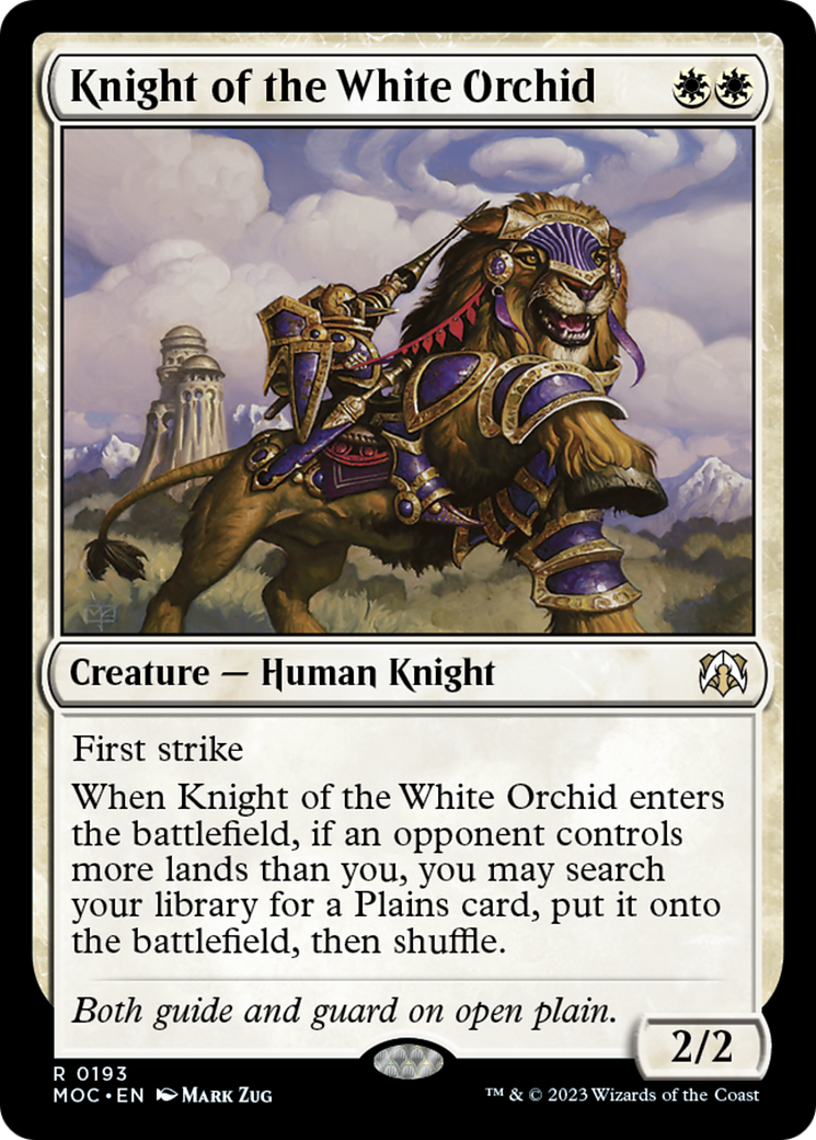 Knight of the White Orchid [March of the Machine Commander] | The CG Realm