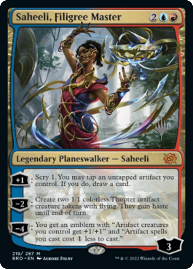 Saheeli, Filigree Master (Promo Pack) [The Brothers' War Promos] | The CG Realm