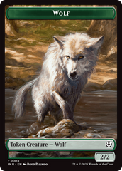 Wolf (0009) // Wolf (0018) Double-Sided Token [Innistrad Remastered Tokens] | The CG Realm