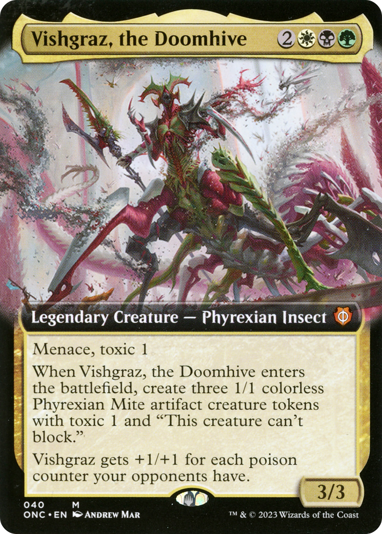 Vishgraz, the Doomhive (Extended Art) [Phyrexia: All Will Be One Commander] | The CG Realm