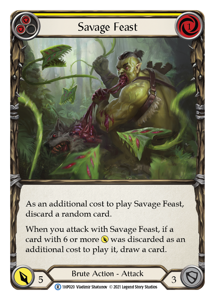 Savage Feast (Yellow) [1HP020] (History Pack 1) | The CG Realm