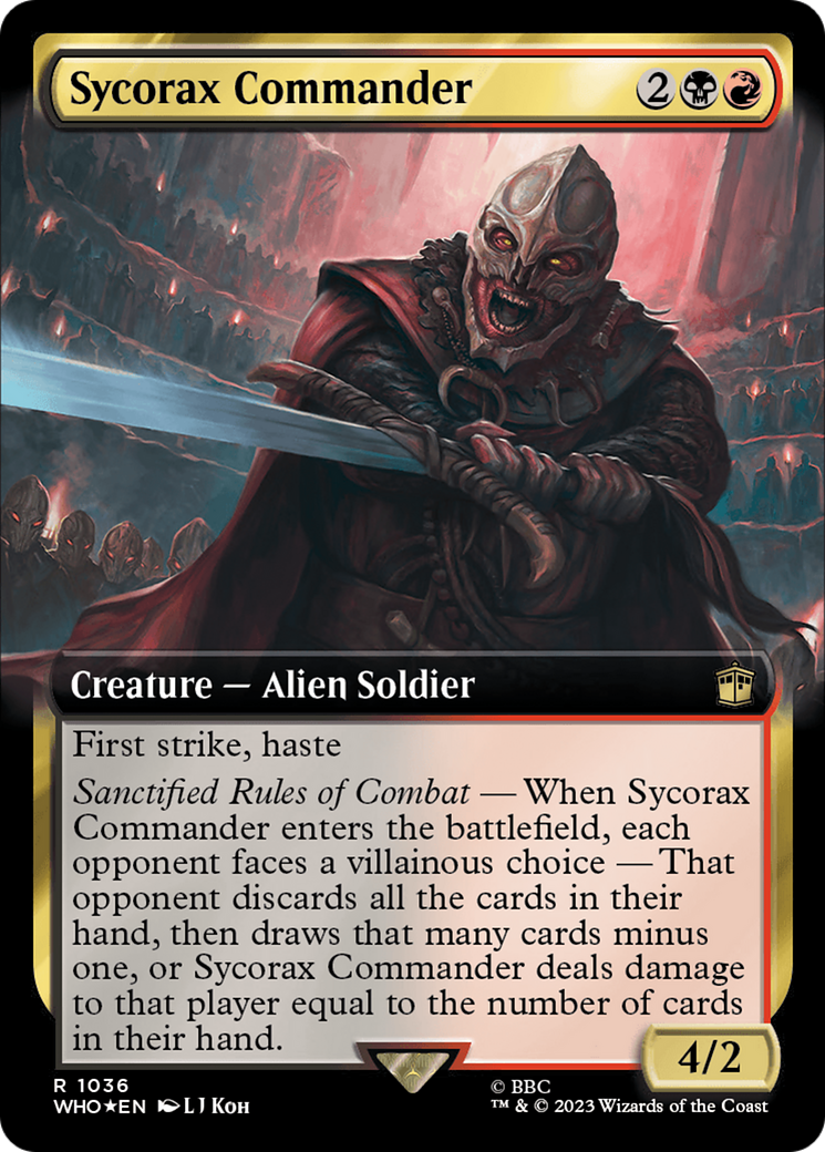 Sycorax Commander (Extended Art) (Surge Foil) [Doctor Who] | The CG Realm