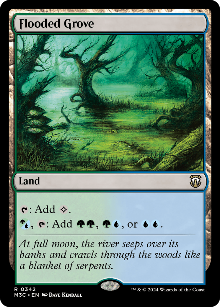 Flooded Grove (Ripple Foil) [Modern Horizons 3 Commander] | The CG Realm