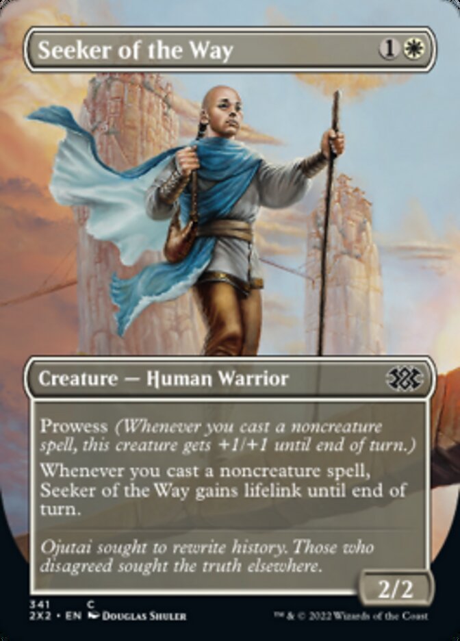 Seeker of the Way (Borderless Alternate Art) [Double Masters 2022] | The CG Realm