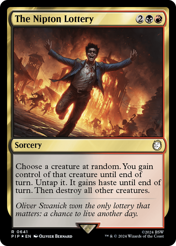 The Nipton Lottery (Surge Foil) [Fallout] | The CG Realm