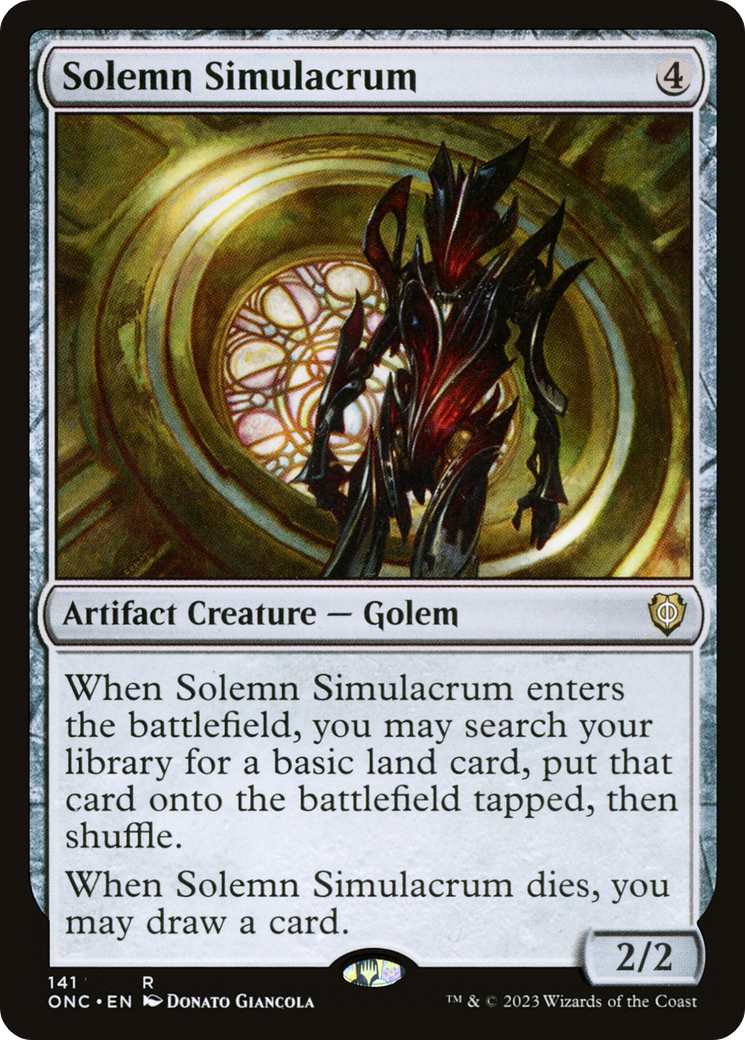 Solemn Simulacrum [Phyrexia: All Will Be One Commander] | The CG Realm