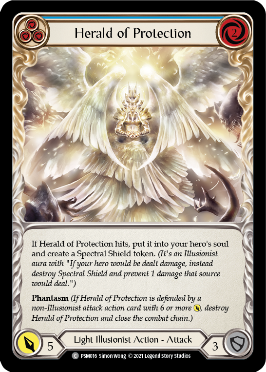 Herald of Protection (Blue) [PSM016] (Monarch Prism Blitz Deck) | The CG Realm