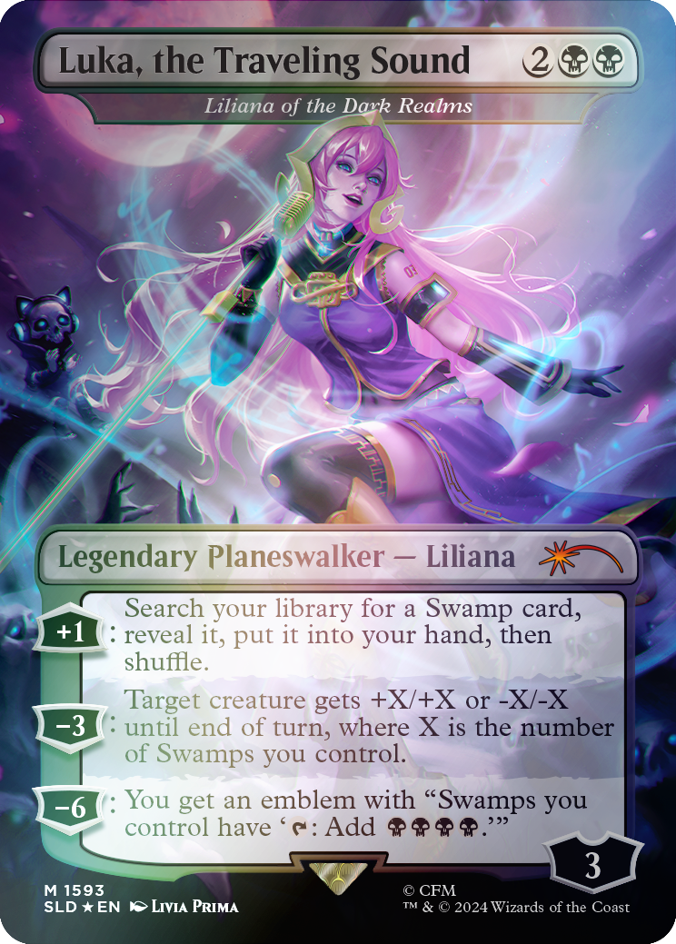 Luka, the Traveling Sound - Liliana of the Dark Realms (Rainbow Foil) [Secret Lair Drop Series] | The CG Realm