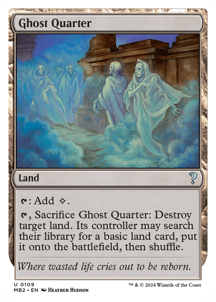 Ghost Quarter (White Border) [Mystery Booster 2] | The CG Realm