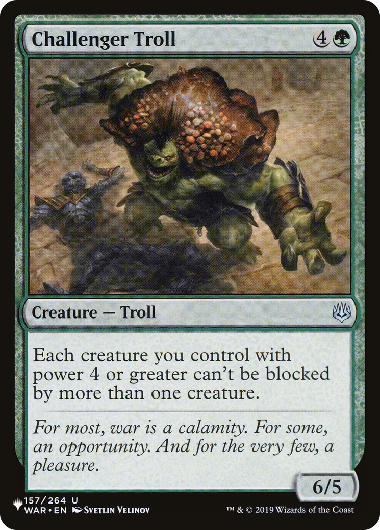 Challenger Troll [The List Reprints] | The CG Realm