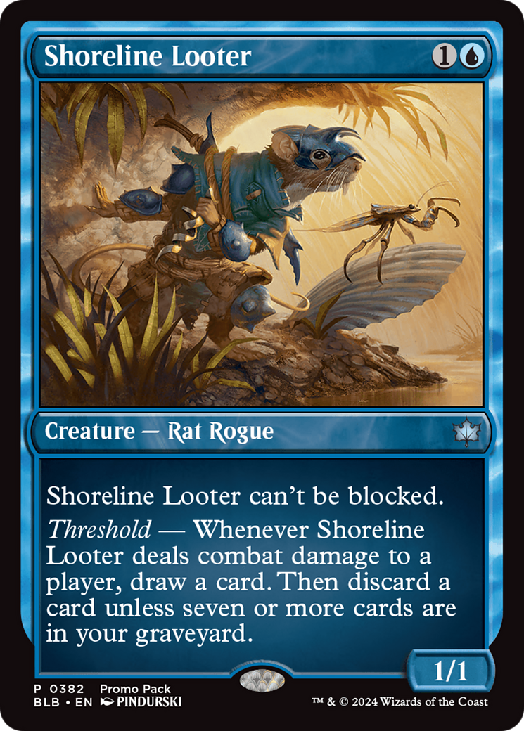 Shoreline Looter [Bloomburrow Promos] | The CG Realm