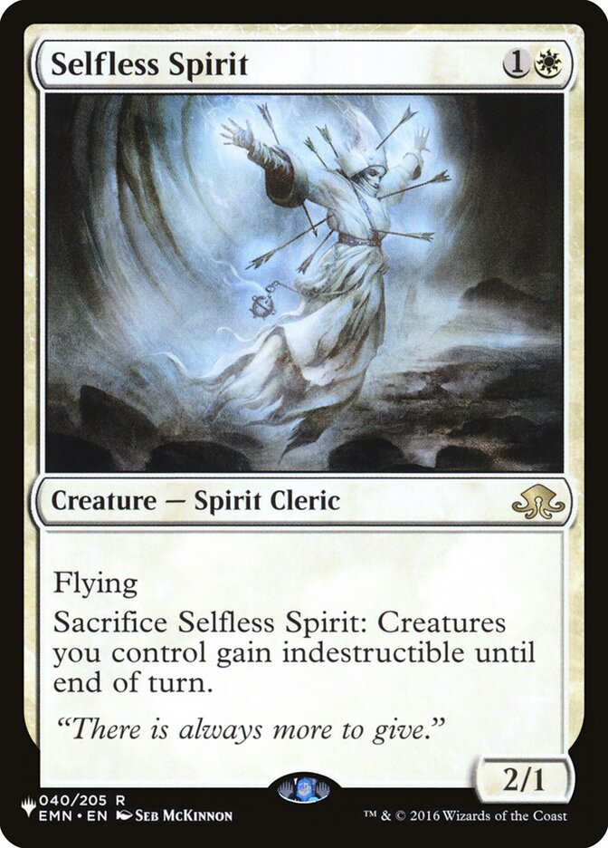 Selfless Spirit [The List] | The CG Realm