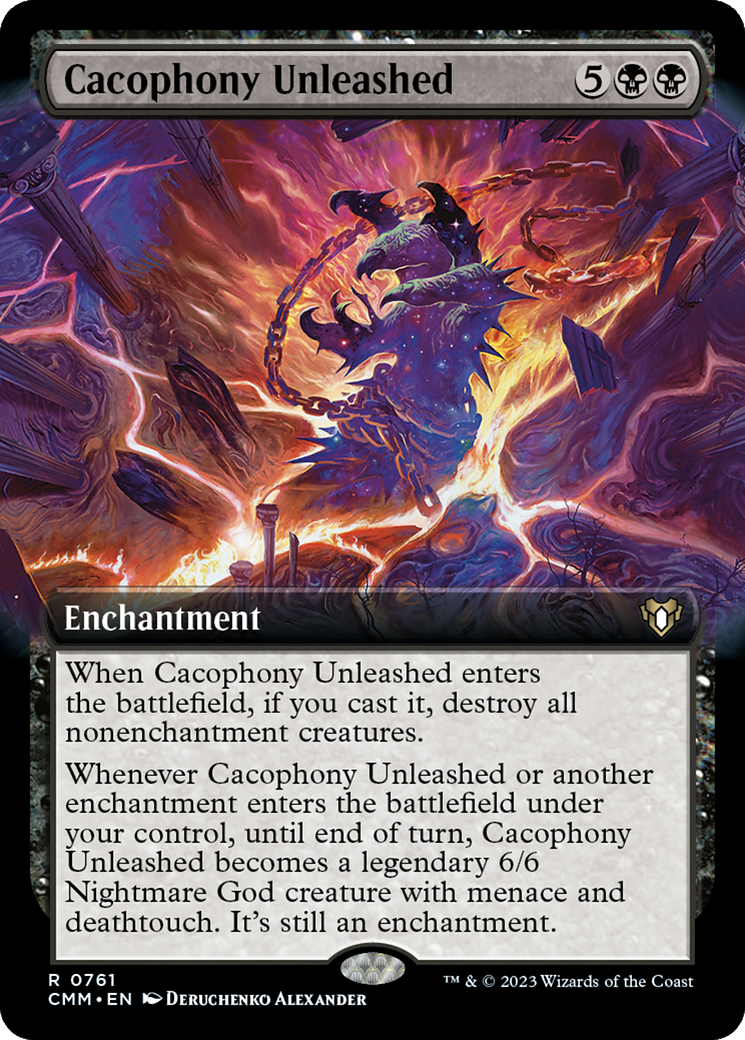 Cacophony Unleashed (Extended Art) [Commander Masters] | The CG Realm