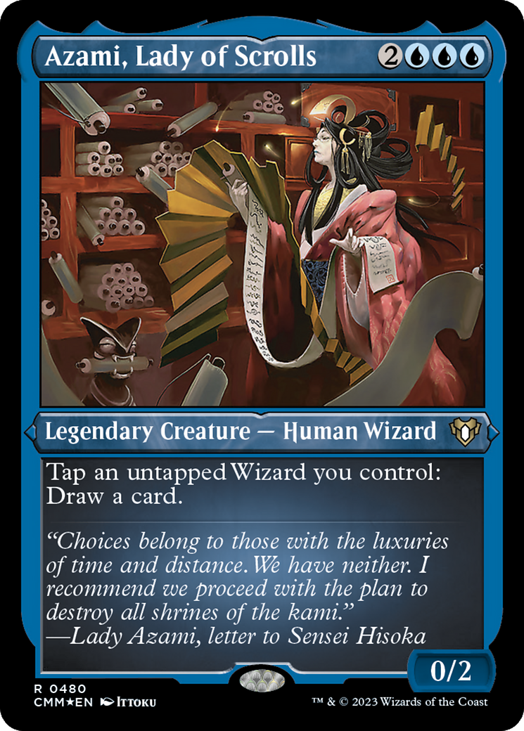 Azami, Lady of Scrolls (Foil Etched) [Commander Masters] | The CG Realm