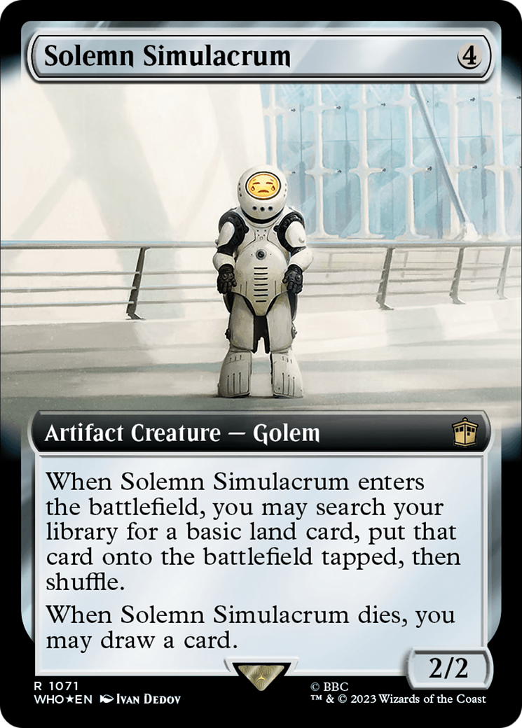 Solemn Simulacrum (Extended Art) (Surge Foil) [Doctor Who] | The CG Realm