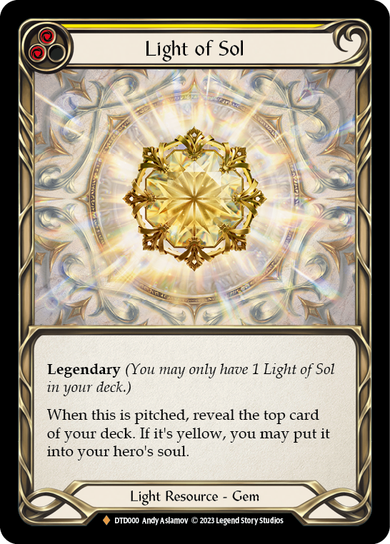 Light of Sol [DTD000] (Dusk Till Dawn)  Rainbow Foil | The CG Realm