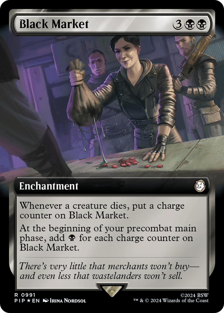 Black Market (Extended Art) (Surge Foil) [Fallout] | The CG Realm