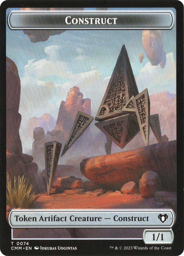 Thopter // Construct (0074) Double-Sided Token [Commander Masters Tokens] | The CG Realm