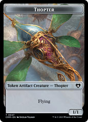 Thopter // Elemental (0025) Double-Sided Token [Commander Masters Tokens] | The CG Realm