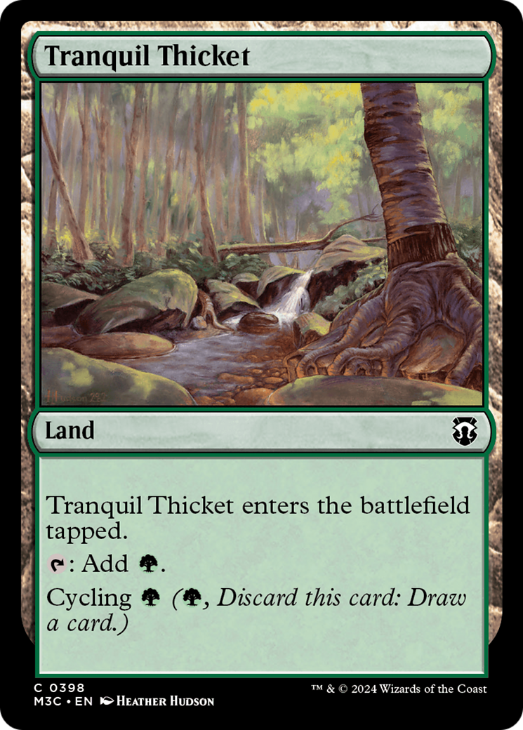 Tranquil Thicket (Ripple Foil) [Modern Horizons 3 Commander] | The CG Realm