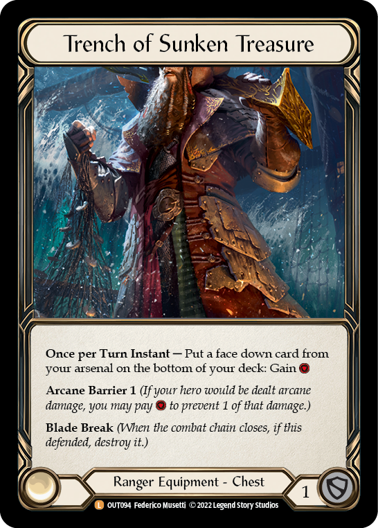 Trench of Sunken Treasure [OUT094] (Outsiders)  Rainbow Foil | The CG Realm