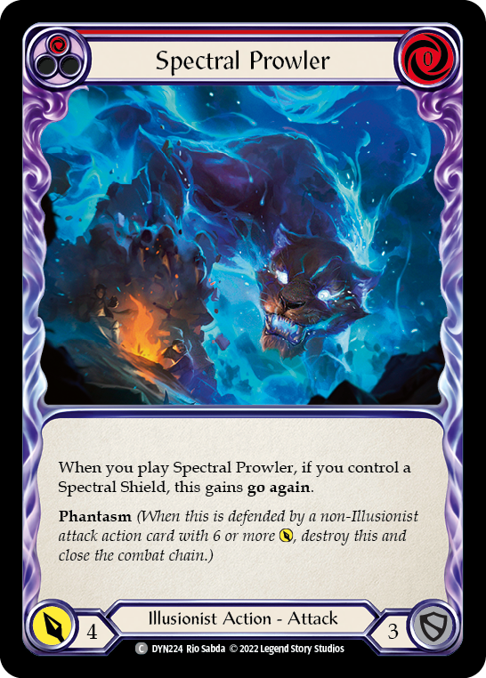 Spectral Prowler (Red) [DYN224] (Dynasty)  Rainbow Foil | The CG Realm