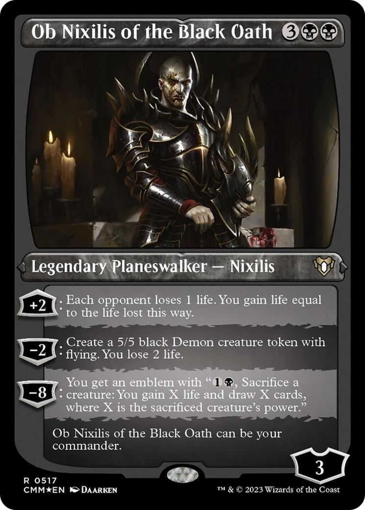 Ob Nixilis of the Black Oath (Foil Etched) [Commander Masters] | The CG Realm