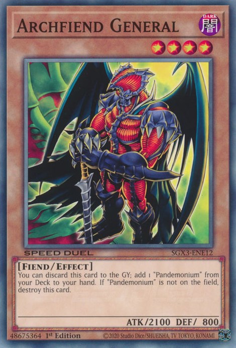 Archfiend General [SGX3-ENE12] Common | The CG Realm