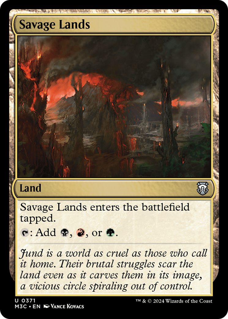 Savage Lands (Ripple Foil) [Modern Horizons 3 Commander] | The CG Realm