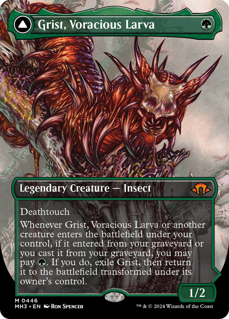 Grist, Voracious Larva // Grist, the Plague Swarm (Borderless) [Modern Horizons 3] | The CG Realm