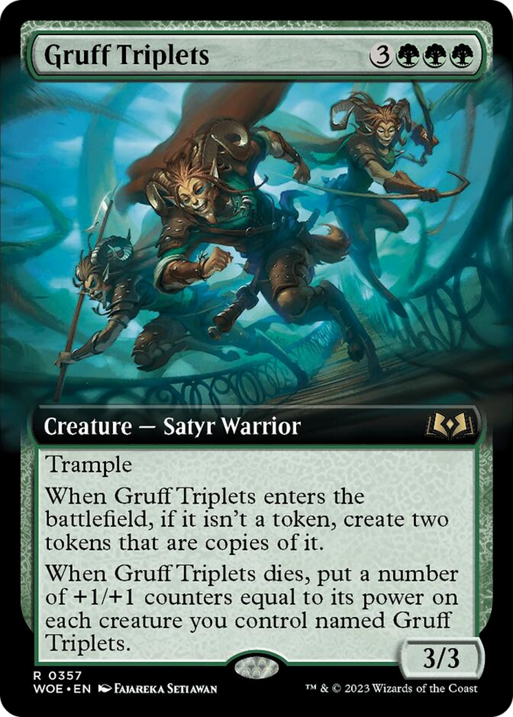 Gruff Triplets (Extended Art) [Wilds of Eldraine] | The CG Realm