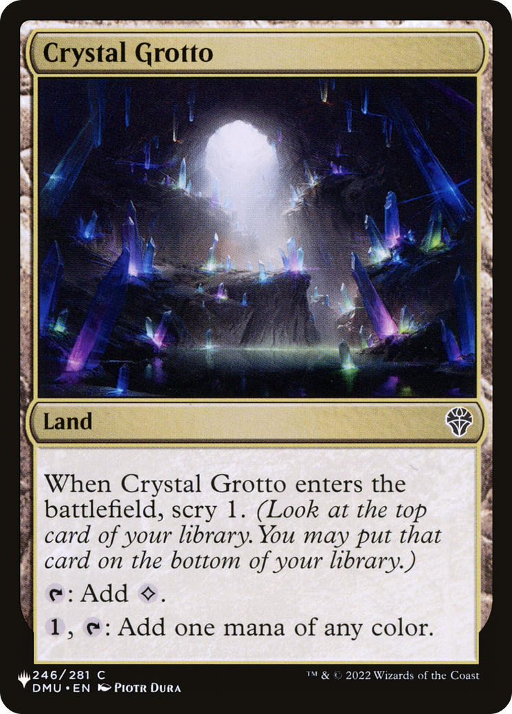 Crystal Grotto [The List Reprints] | The CG Realm