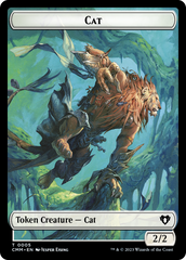 Treasure // Cat (0005) Double-Sided Token [Commander Masters Tokens] | The CG Realm