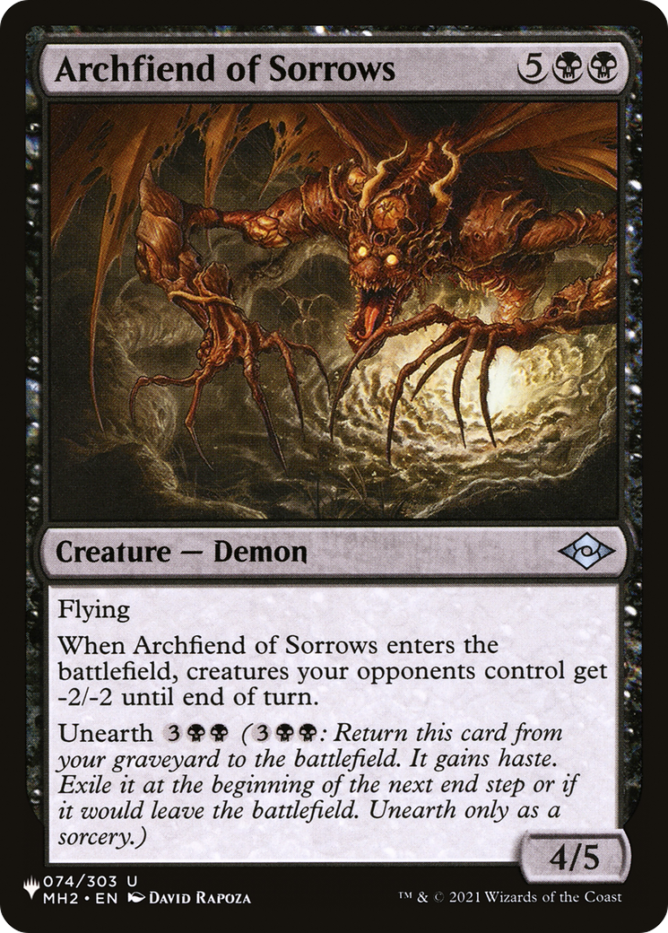 Archfiend of Sorrows [The List Reprints] | The CG Realm