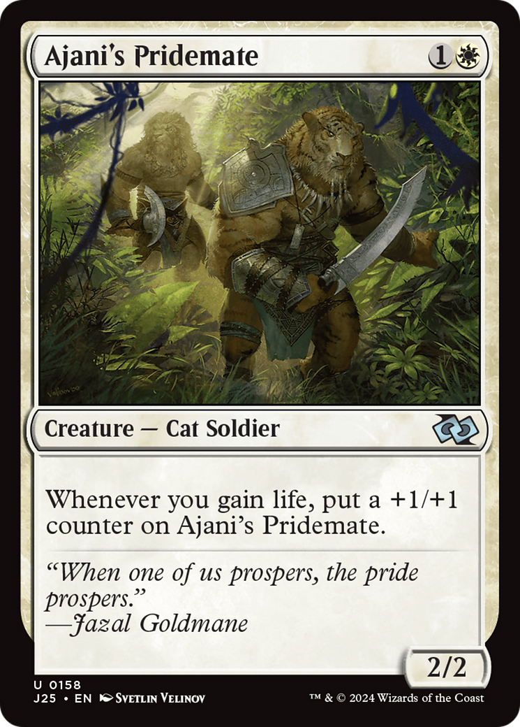 Qala, Ajani's Pridemate (Anime) [Foundations Jumpstart] | The CG Realm