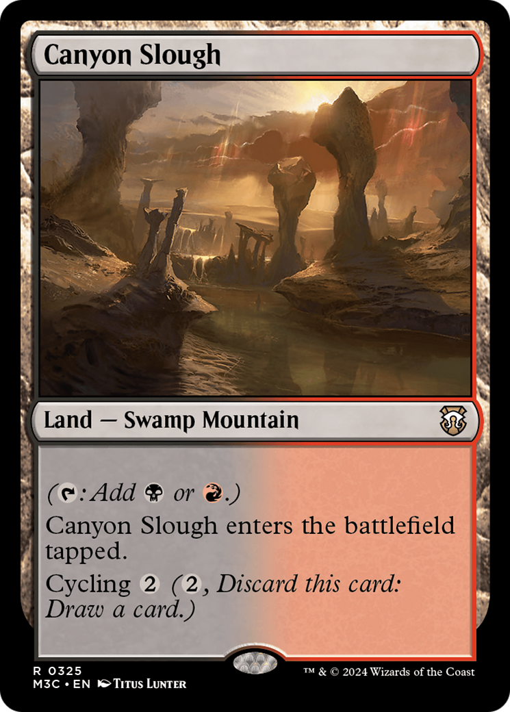 Canyon Slough (Ripple Foil) [Modern Horizons 3 Commander] | The CG Realm