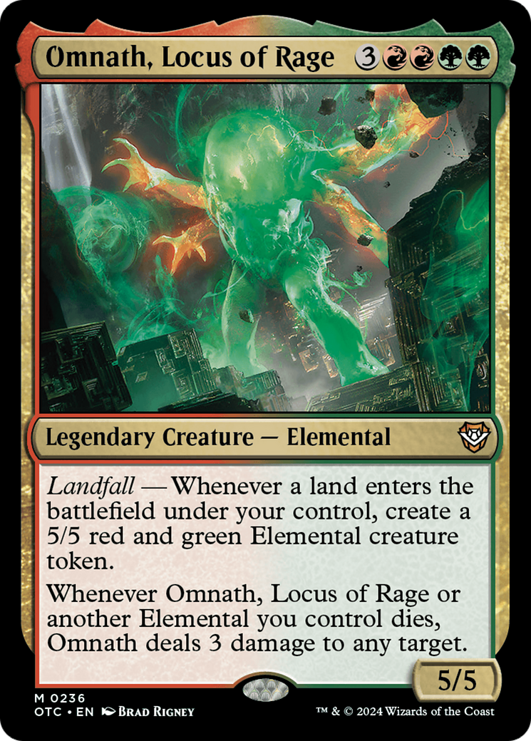 Omnath, Locus of Rage [Outlaws of Thunder Junction Commander] | The CG Realm