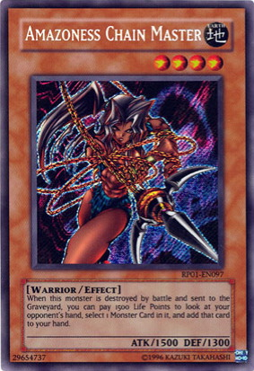 Amazoness Chain Master [RP01-EN097] Secret Rare | The CG Realm