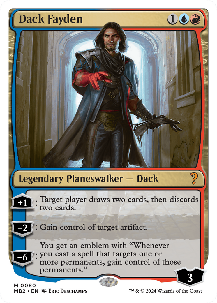 Dack Fayden (White Border) [Mystery Booster 2] | The CG Realm