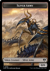 Sliver Army // Sliver Double-Sided Token [Commander Masters Tokens] | The CG Realm