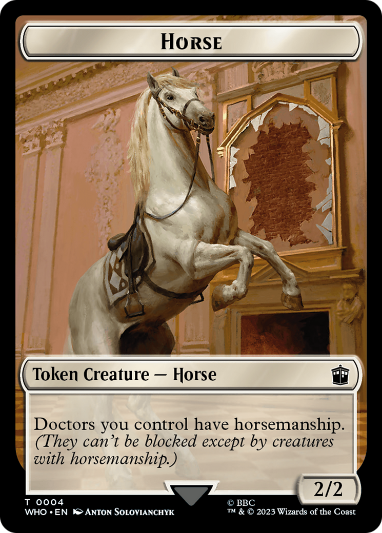 Horse // Treasure (0028) Double-Sided Token [Doctor Who Tokens] | The CG Realm