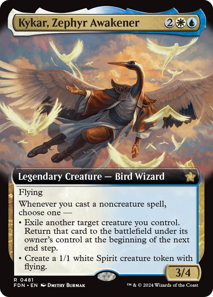 Kykar, Zephyr Awakener (Extended Art) [Foundations] | The CG Realm