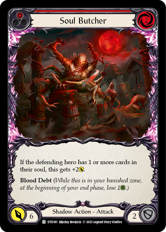 Soul Butcher (Red) [DTD181] (Dusk Till Dawn)  Rainbow Foil | The CG Realm