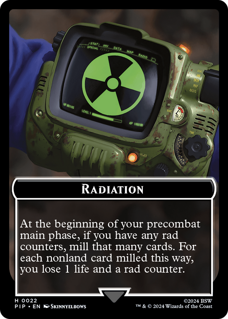 Radiation // Treasure (018) Double-Sided Token [Fallout Tokens] | The CG Realm