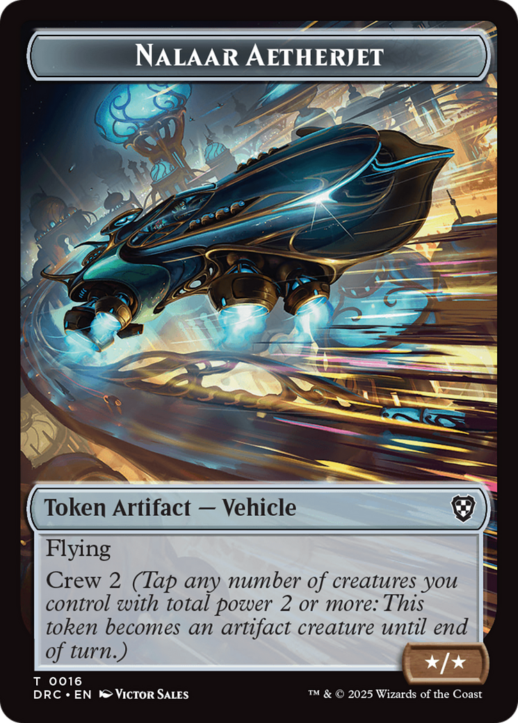 Construct // Nalaar Aetherjet Double-Sided Token [Aetherdrift Tokens] | The CG Realm