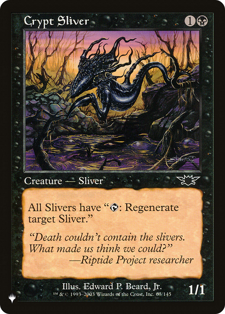 Crypt Sliver [The List Reprints] | The CG Realm